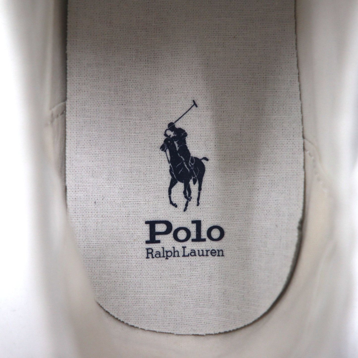 POLO RALPH LAUREN エッセンス Essence 100 キャンバス スニーカー 27cm ホワイト キャップトゥ  スモールポニー刺繍 未使用品