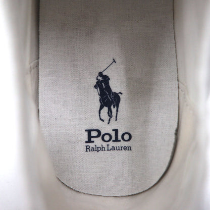 POLO RALPH LAUREN エッセンス Essence 100 キャンバス スニーカー 27cm ホワイト キャップトゥ  スモールポニー刺繍 未使用品