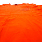 HARLEY DAVIDSON Logo Print T-Shirt Pocket Tee 2XL Orange Cotton FORT WAYNE, INDIANA Big Size