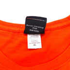 HARLEY DAVIDSON Logo Print T-Shirt Pocket Tee 2XL Orange Cotton FORT WAYNE, INDIANA Big Size