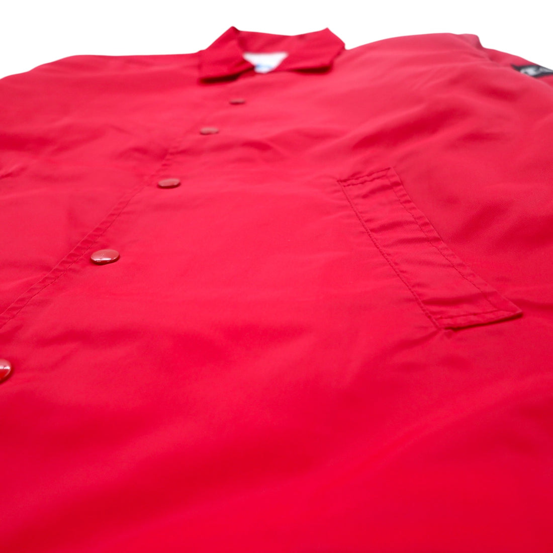 Champion products 90年代 コーチジャケット M レッド ナイロン バックロゴプリント