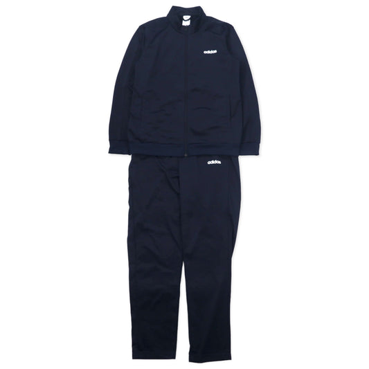 日本然リトテ-古着オンライン-adidas トラックジャケット ジャージ セットアップ 2XO ネイビー ポリエステル Basics Track Suit LEGINK FM6312-adidas Track Jacket Jersey Setup 2XO Navy Polyester Basics Track Suit LEGINK FM6312