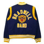 80s Fordham Varsity Jacket Award Jacket XL Navy Wool BRADWELL BAND Tiger