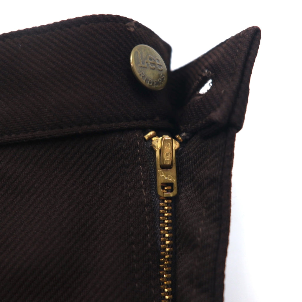 Lee 70s USA Made Flare Slacks Pants Bootcut L Brown 42 TALON Zip Polyester