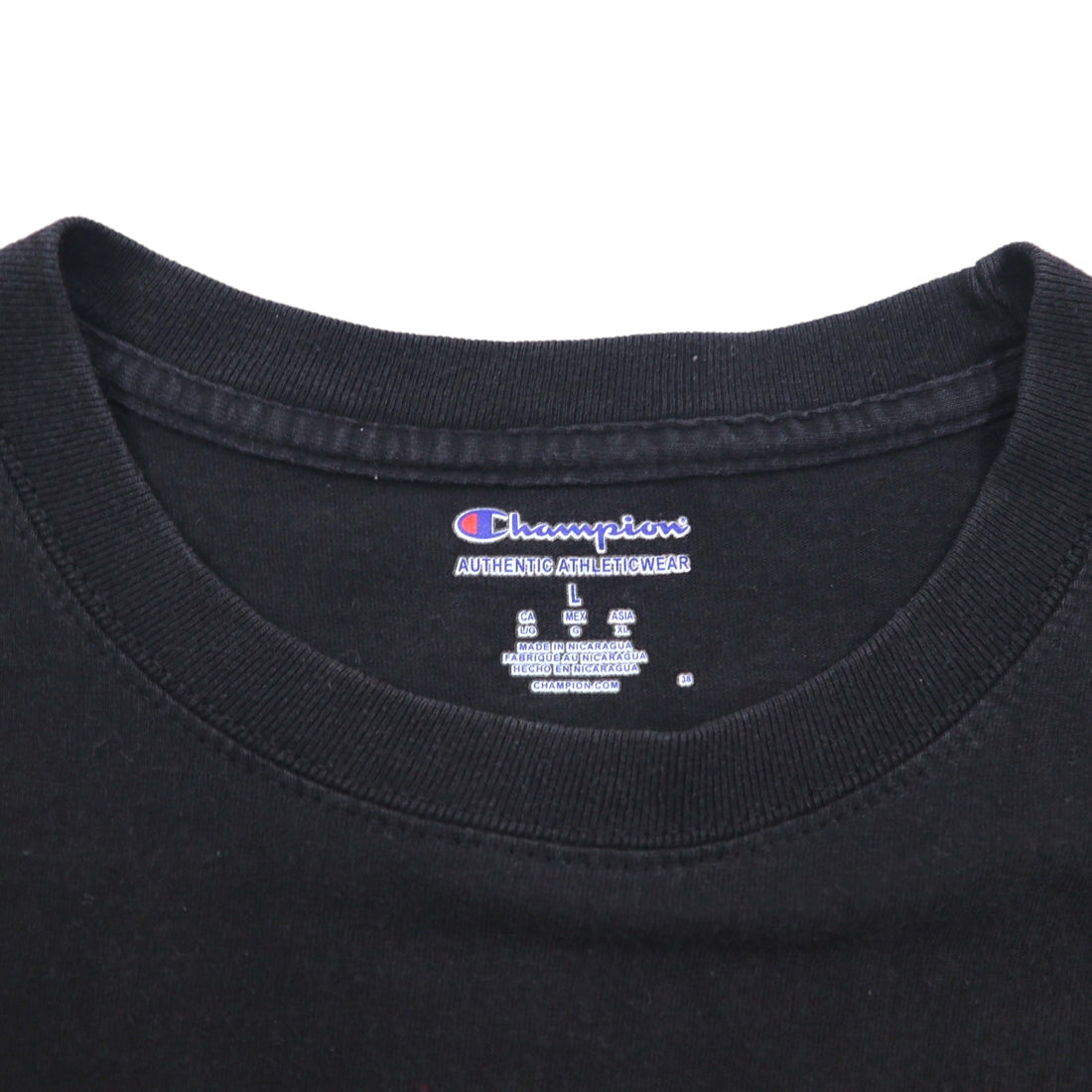 Champion カレッジプリント Tシャツ XL ブラック コットン FLORIDA STATE アーチロゴ