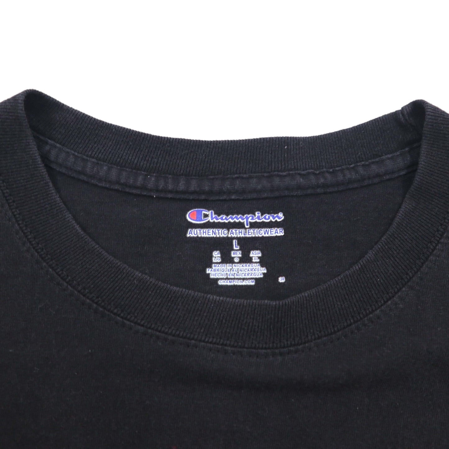 Champion College Print T-Shirt, XL, Black Cotton, Florida State Arch Logo