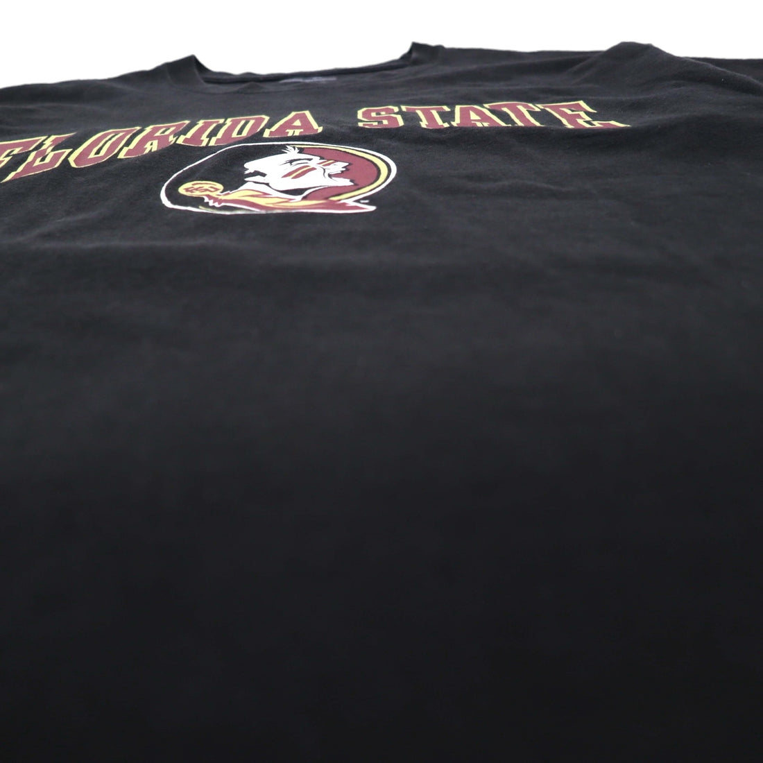 Champion カレッジプリント Tシャツ XL ブラック コットン FLORIDA STATE アーチロゴ
