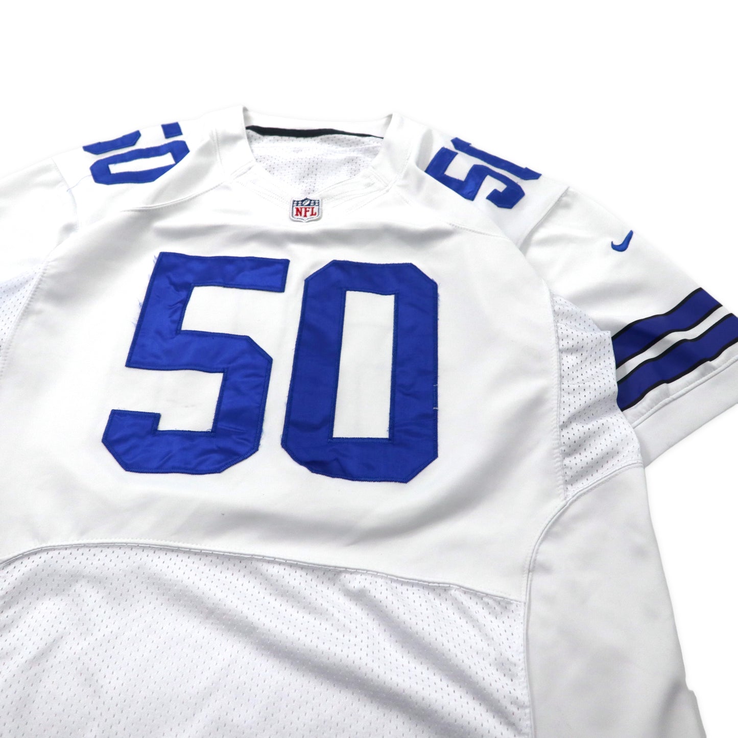 NIKE NFL ビッグサイズ ゲームシャツ 48 ホワイト ポリエステル メッシュ ナンバリング LEE ビッグサイズ