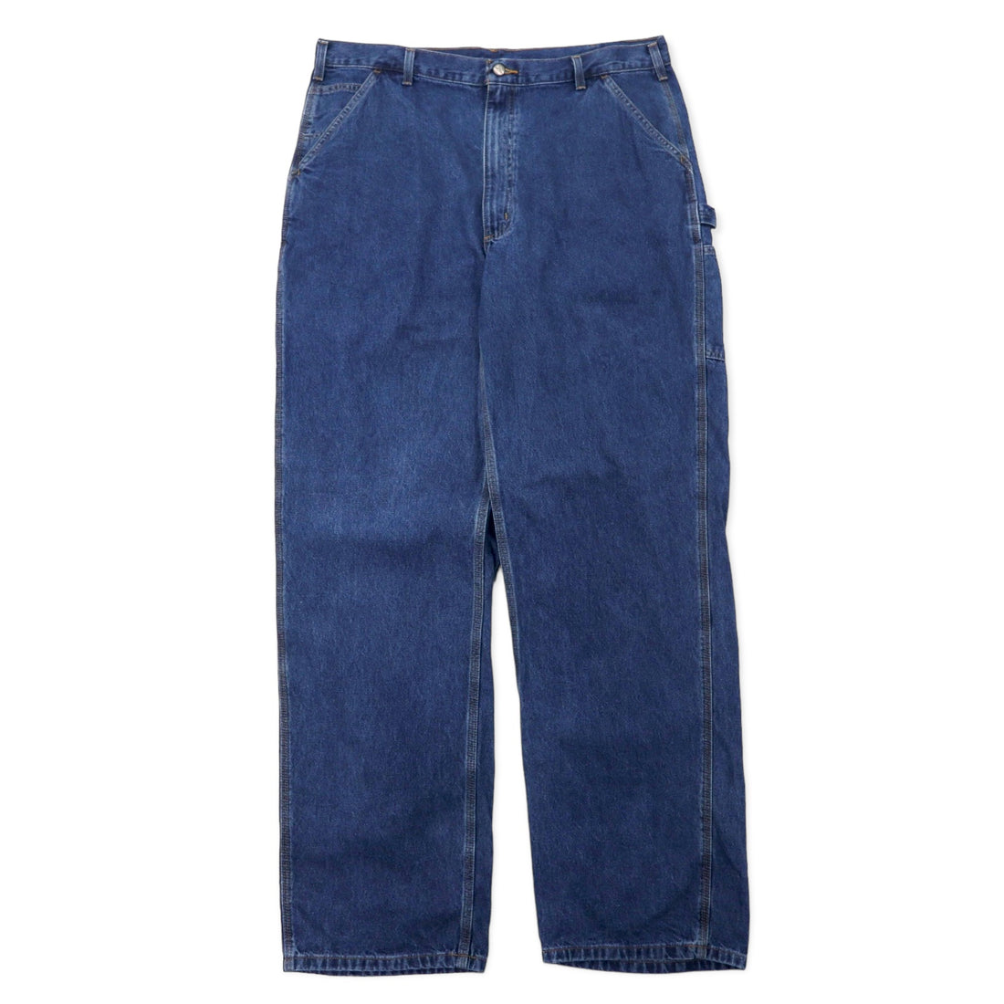 日本然リトテ-古着オンライン-Carhartt ルーズフィット ペインター デニムパンツ 40 ブルー コットン B13 Loose Fit Work Dungaree ニカラグア製-CARHARTT Loose fit painter denim PANTS 40 Blue Cotton B13 LOOSE FIT WORK DUNGAREE Nicaragua MADE