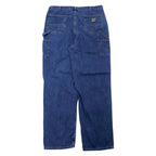 Carhartt Loose Fit Painter Denim Pants 40 Blue Cotton B13 Loose Fit Work Dungaree Made in Nicaragua