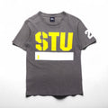 stussy 90年代 USA製 オールドステューシー シングルステッチ Tシャツ S グレー コットン 両面プリント