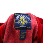 90s STEVE &amp; BARRY'S Reverse Weave Pullover Hoodie L Red College OHIO STATE Arch Logo