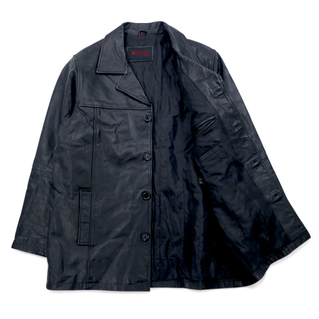 KCERO COMFORT 90年代 レザージャケット カーコート M ブラック レザー