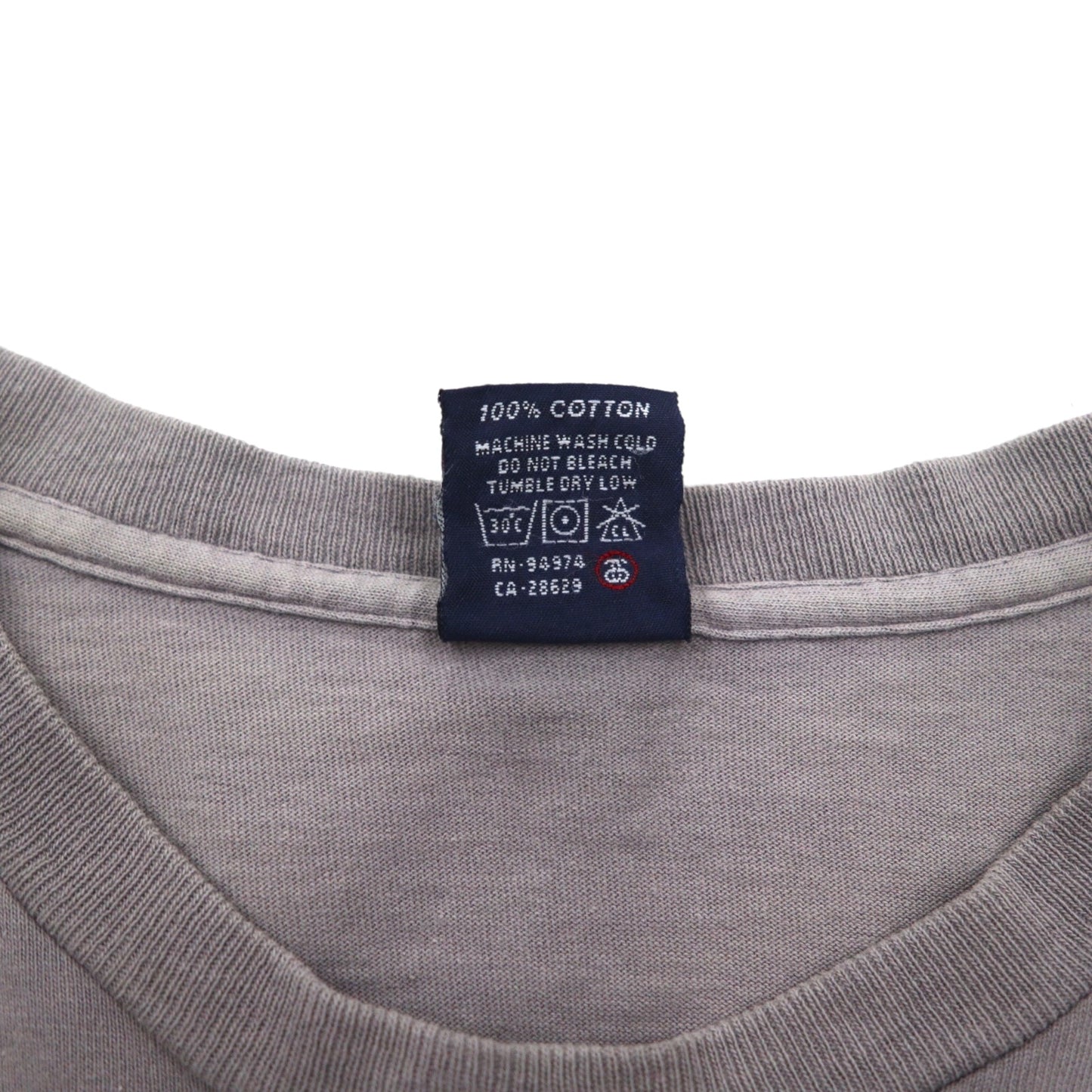Stussy 90s USA Made Old Stussy Single Stitch T-Shirt, Size Small, Gray Cotton, Double-Sided Print