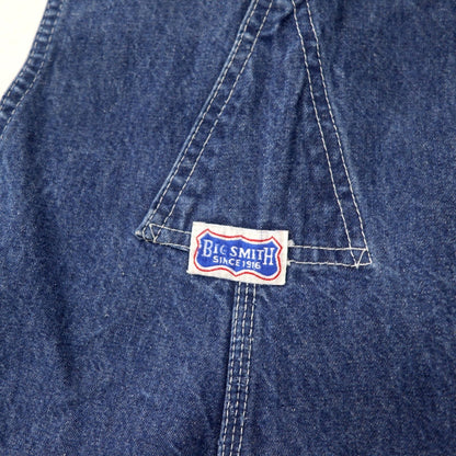 BIG SMITH 60年代 USA製 デニム オーバーオール XL インディゴ ブルー ドーナツボタン