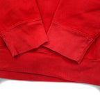 90s STEVE &amp; BARRY'S Reverse Weave Pullover Hoodie L Red College OHIO STATE Arch Logo