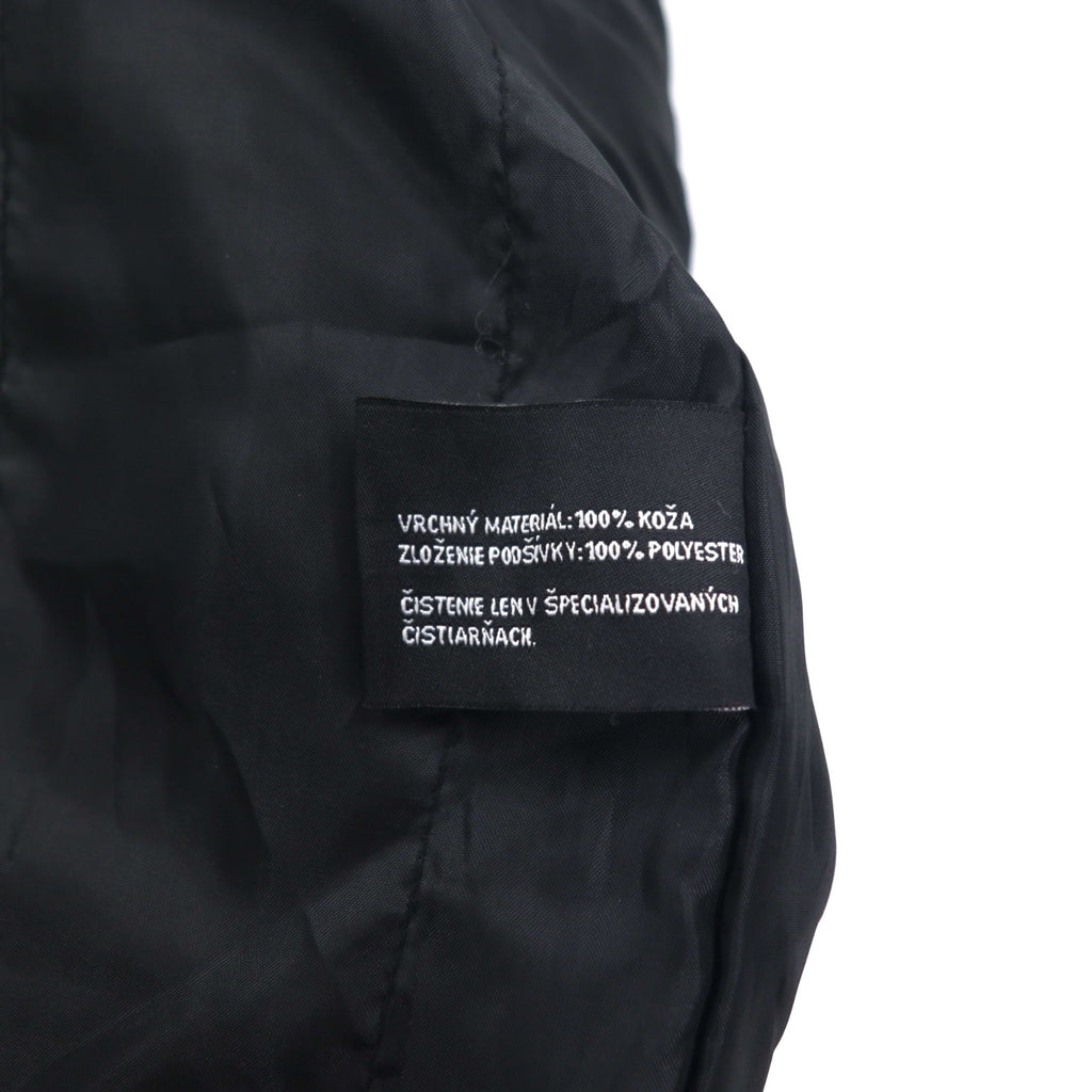 KCERO COMFORT 90s Leather Jacket Car Coat M Black Leather