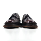 THE FLORSHEIM SHOE 1980s Plain-Toe Derby Dress Shoes, Size 29cm, Bordeaux Leather, 30834