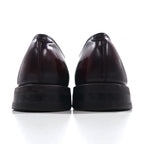 THE FLORSHEIM SHOE 1980s Plain-Toe Derby Dress Shoes, Size 29cm, Bordeaux Leather, 30834