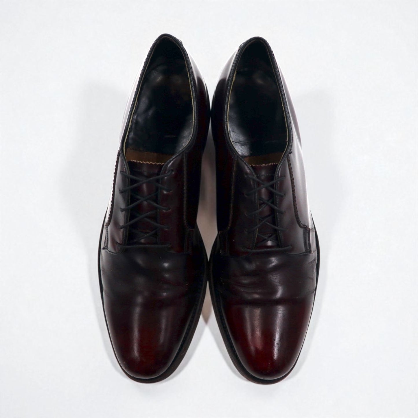 THE FLORSHEIM SHOE 80年代 プレーントゥ ダービー ドレスシューズ 29cm ボルドー レザー 30834