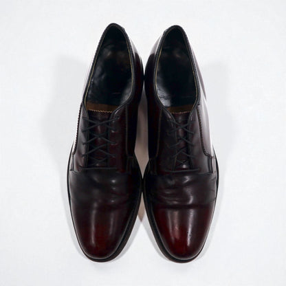 THE FLORSHEIM SHOE 80年代 プレーントゥ ダービー ドレスシューズ 29cm ボルドー レザー 30834