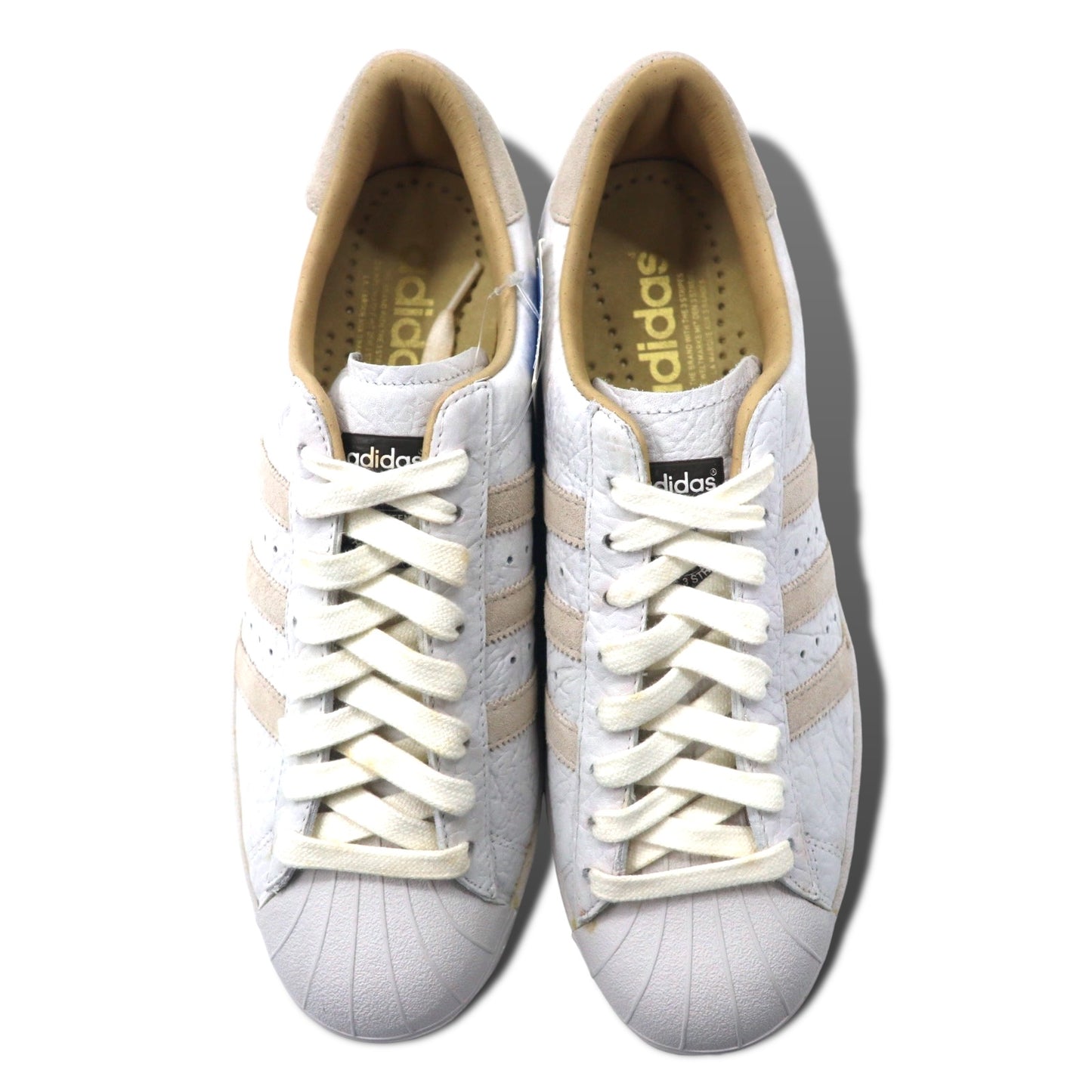 adidas originals スーパースター スニーカー 28.5cm ホワイト ELEPHANT LEATHER SERIES エレファントレザー SUPER STAR VINTAGE LUX 659826 未使用品