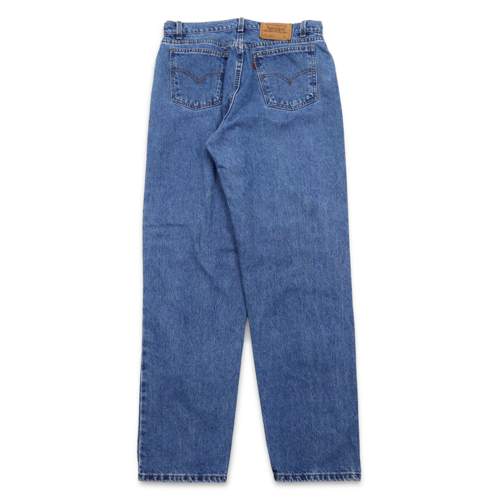Levi's 90s USA made orange tab loose fit tapered denim pants L indigo blue LOOSE FIT STRAIGHT LEG 15961 0766