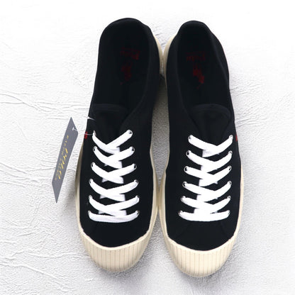 POLO RALPH LAUREN Essence 100 Canvas Sneakers 26.5cm Black Cap Toe Small Pony Embroidery Unused