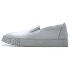 日本然リトテ-古着オンライン-EMPORIO ARMANI ハンガリー製 レザー スリッポン スニーカー 28cm ホワイト EXTRA LIGHT F282-EMPORIO ARMANI Hungary Made Leather Slip-on Sneakers US10 White EXTRA LIGHT F282