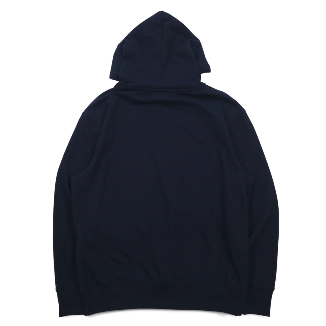 VAN SPORTS Pullover Hoodie M Navy Cotton Logo Print