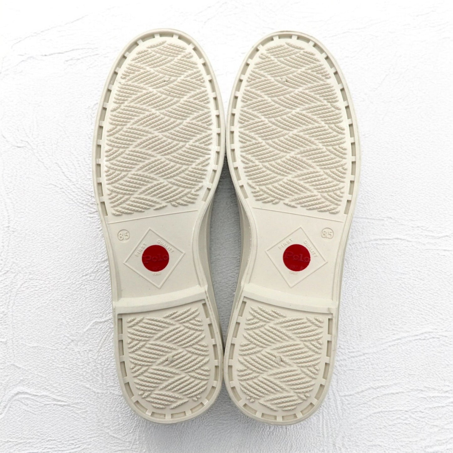 POLO RALPH LAUREN Essence 100 Canvas Sneakers 26.5cm Black Cap Toe Small Pony Embroidery Unused