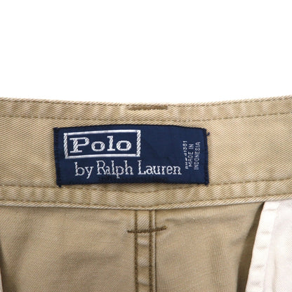 Polo by Ralph Lauren 90年代 ポロチノ ショート カーゴパンツ ハーフパンツ M ベージュ コットン