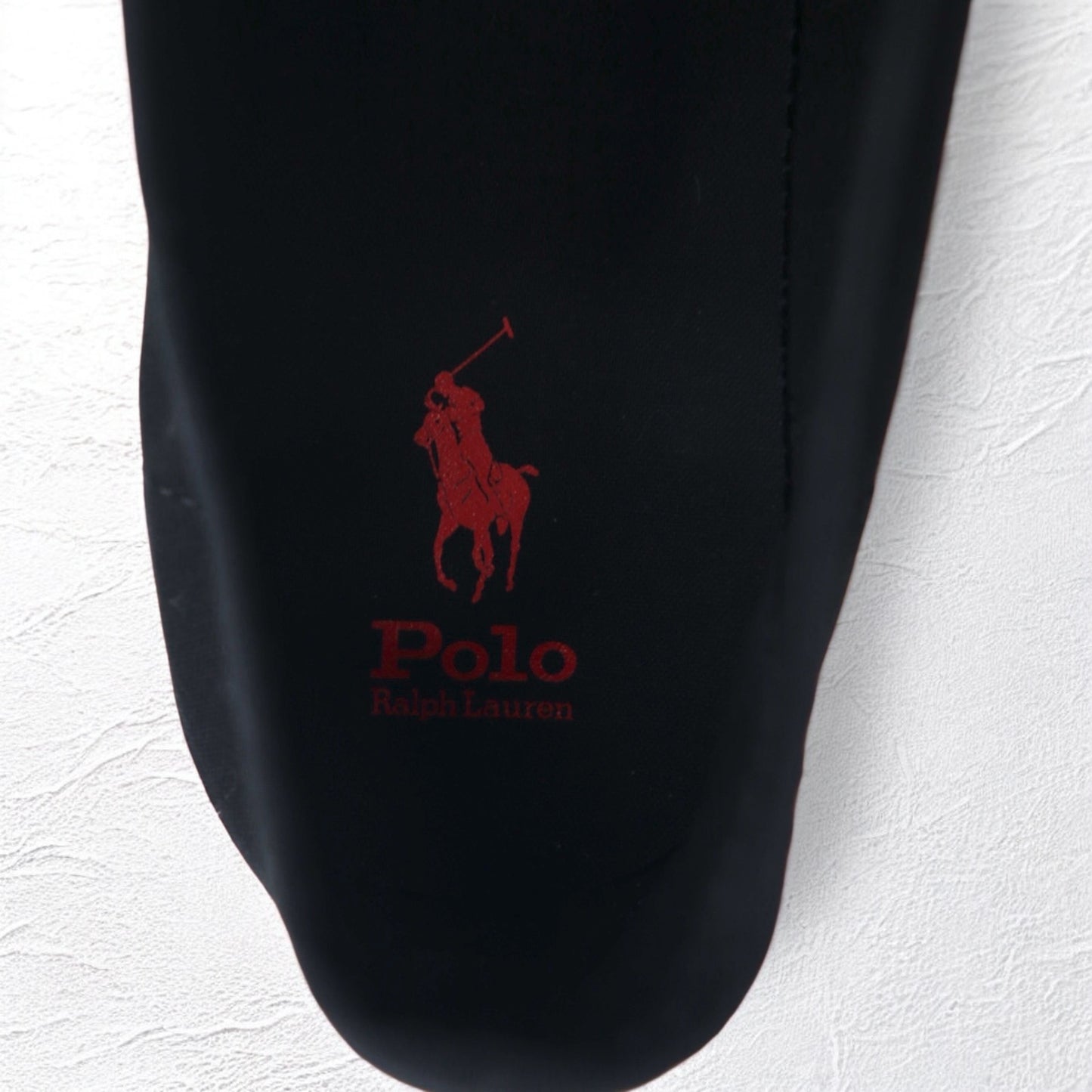 POLO RALPH LAUREN Essence 100 Canvas Sneakers 26.5cm Black Cap Toe Small Pony Embroidery Unused