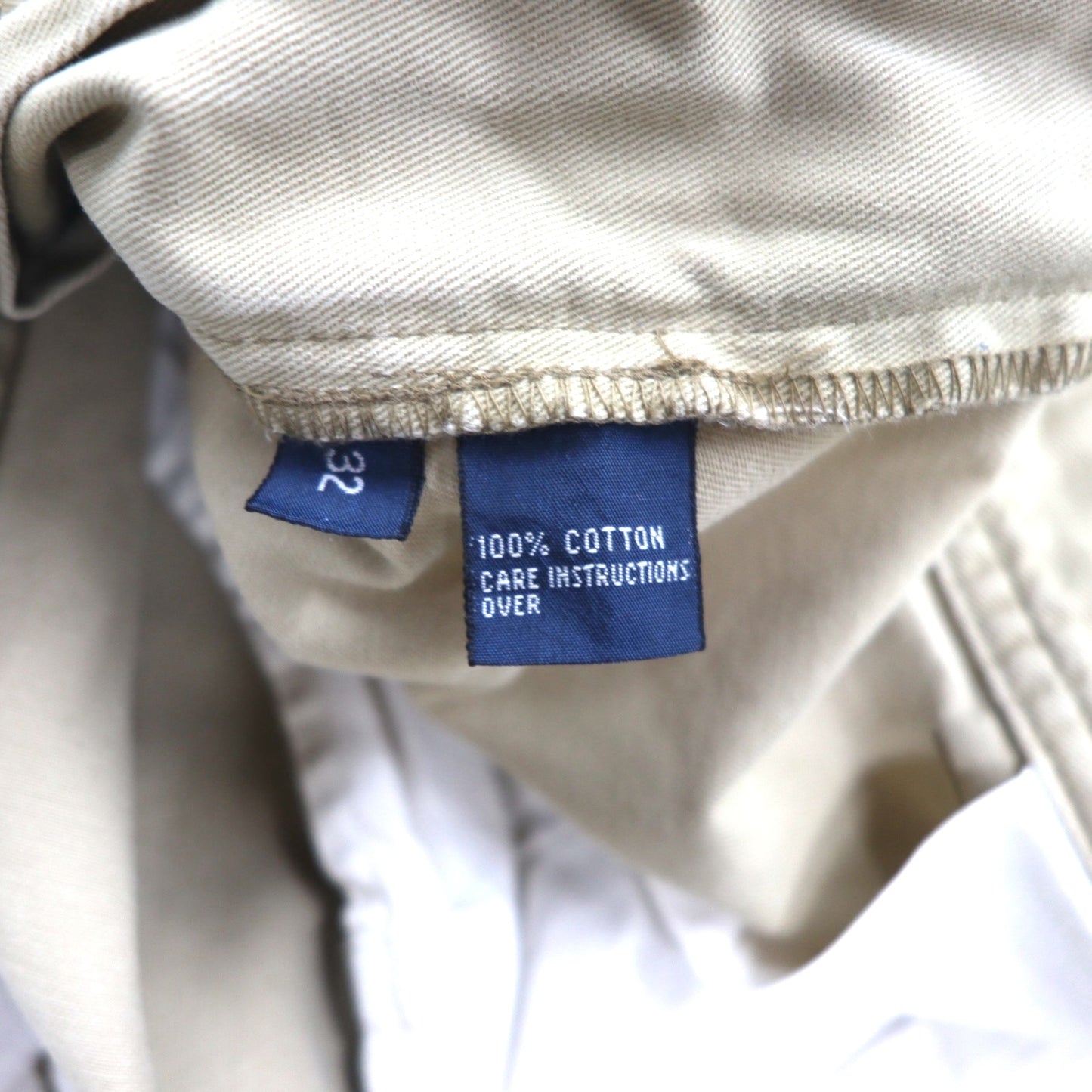 Polo by Ralph Lauren 90年代 ポロチノ ショート カーゴパンツ ハーフパンツ M ベージュ コットン
