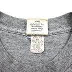 90年代 USA製 WALT DISNEY ディズニー ミッキーマウス キャラクター Tシャツ L グレー コットン 星条旗