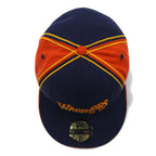 USA製 NEW ERAベースボールキャップ 59.6cm ネイビー オレンジ NBA WARRIORS 37 VAN EXEL