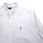 Ralph Lauren 90s Oxford Button-Down Shirt, XL, White Cotton, YARMOUTH Small Pony Embroidery