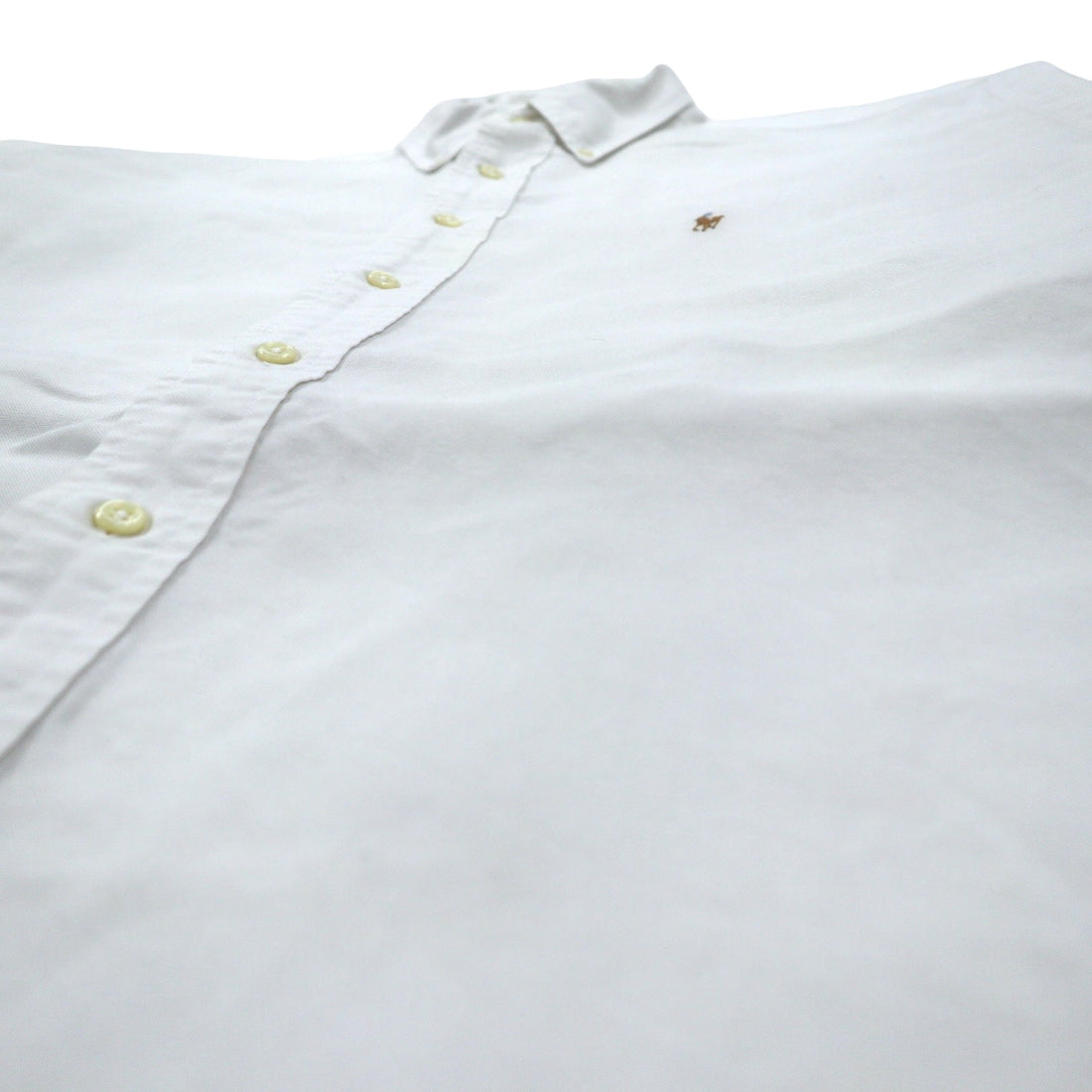 Ralph Lauren 90s Oxford Button-Down Shirt, XL, White Cotton, YARMOUTH Small Pony Embroidery