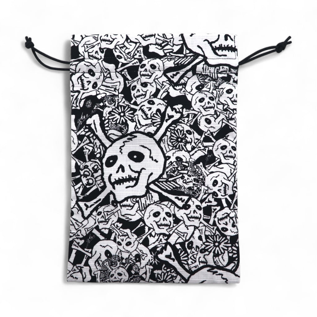 Tadanori Yokoo x Buena Vista "Zatsuto Dokuro" Pouch/Sacoche Shoulder Bag, White, All-Over Print, Made in Japan