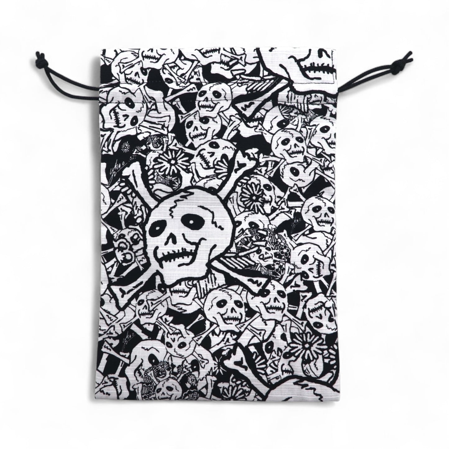 横尾忠則 YOKOO TADANORI × BUENA VISTA 雑踏髑髏 ポーチ サコッシュ ショルダーバッグ ホワイト 総柄 日本製