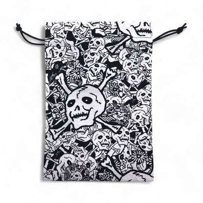 横尾忠則 YOKOO TADANORI × BUENA VISTA 雑踏髑髏 ポーチ サコッシュ ショルダーバッグ ホワイト 総柄 日本製