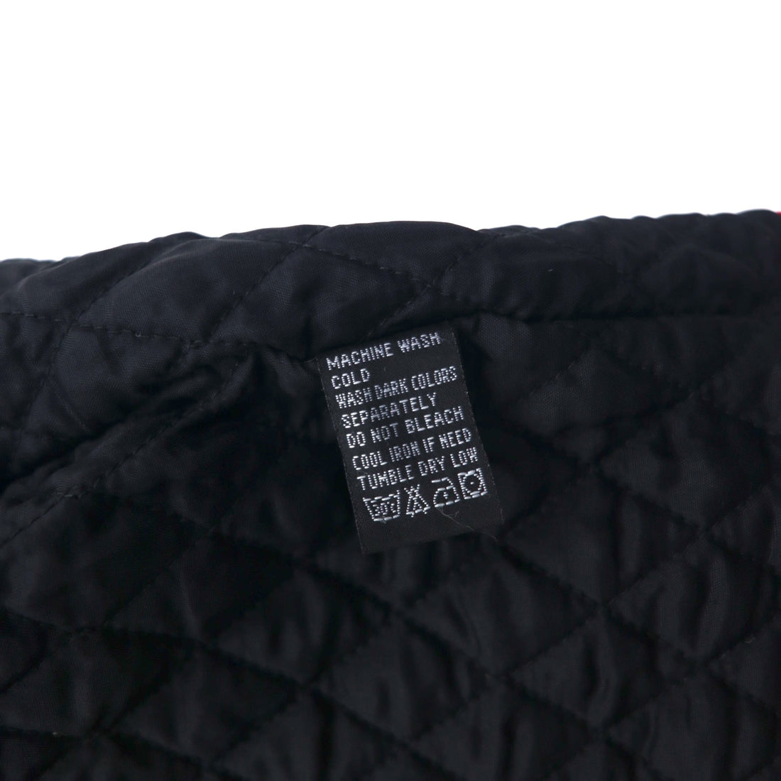 POLO JEANS CO. RALPH LAUREN 90年代 フーデッド ナイロンジャケット S レッド 中綿 キルティングライナー