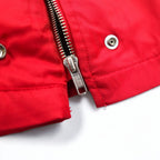 POLO JEANS CO. RALPH LAUREN 90年代 フーデッド ナイロンジャケット S レッド 中綿 キルティングライナー