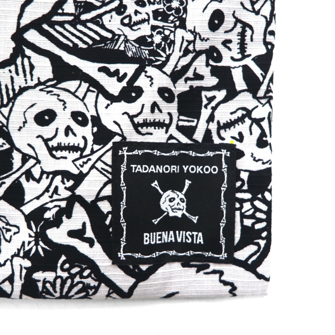 Tadanori Yokoo x Buena Vista "Zatsuto Dokuro" Pouch/Sacoche Shoulder Bag, White, All-Over Print, Made in Japan