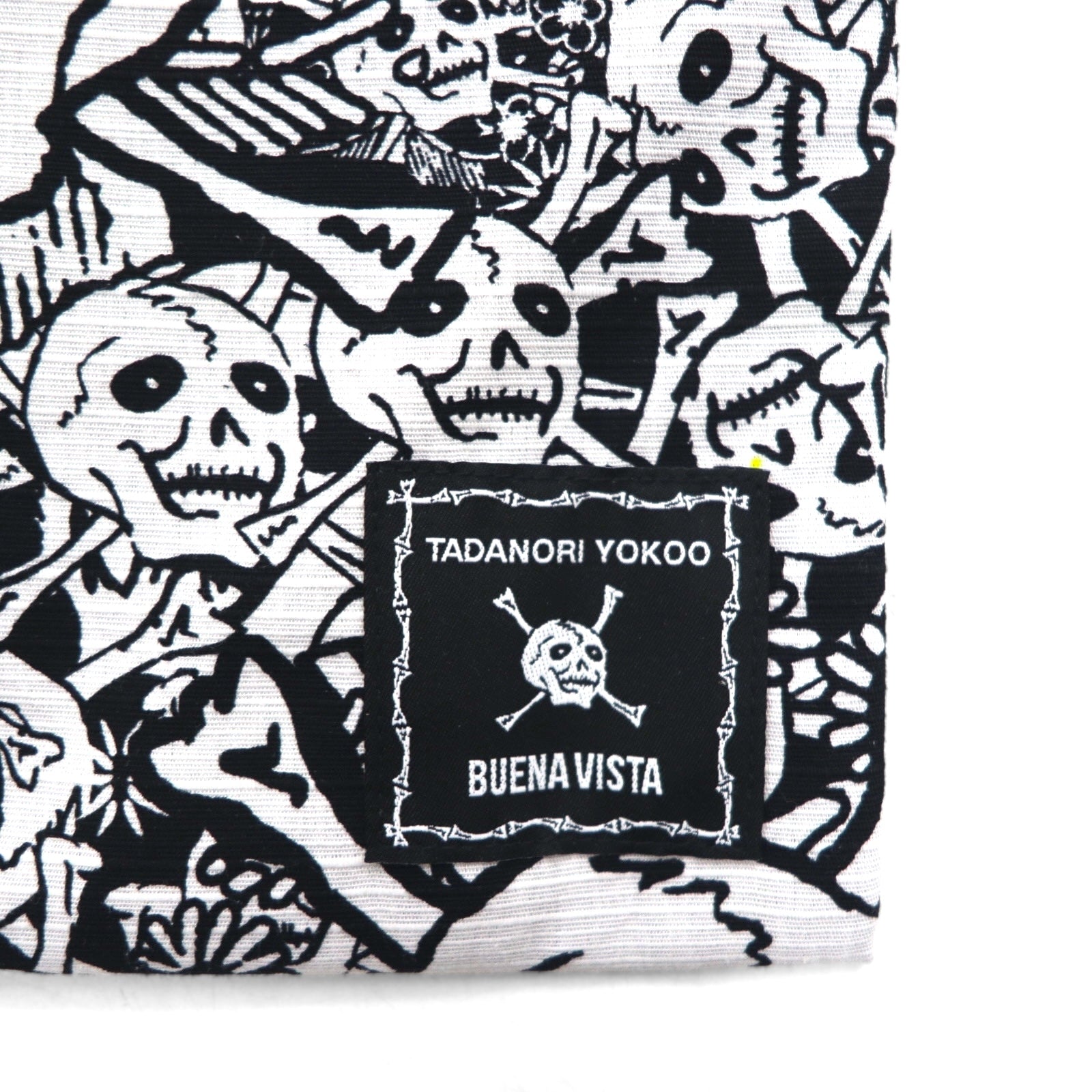 Tadanori Yokoo x Buena Vista "Zatsuto Dokuro" Pouch/Sacoche Shoulder Bag, White, All-Over Print, Made in Japan