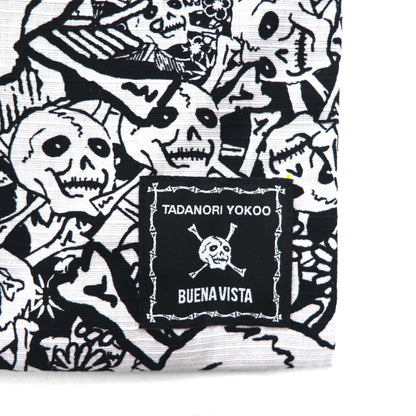 横尾忠則 YOKOO TADANORI × BUENA VISTA 雑踏髑髏 ポーチ サコッシュ ショルダーバッグ ホワイト 総柄 日本製