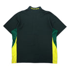 NIKE 90年代 TEAMタグ ハーフジップ トラックジャケット 半袖 XXL グリーン ポリエステル センタースウォッシュ NCAA DUCKS ビッグサイズ