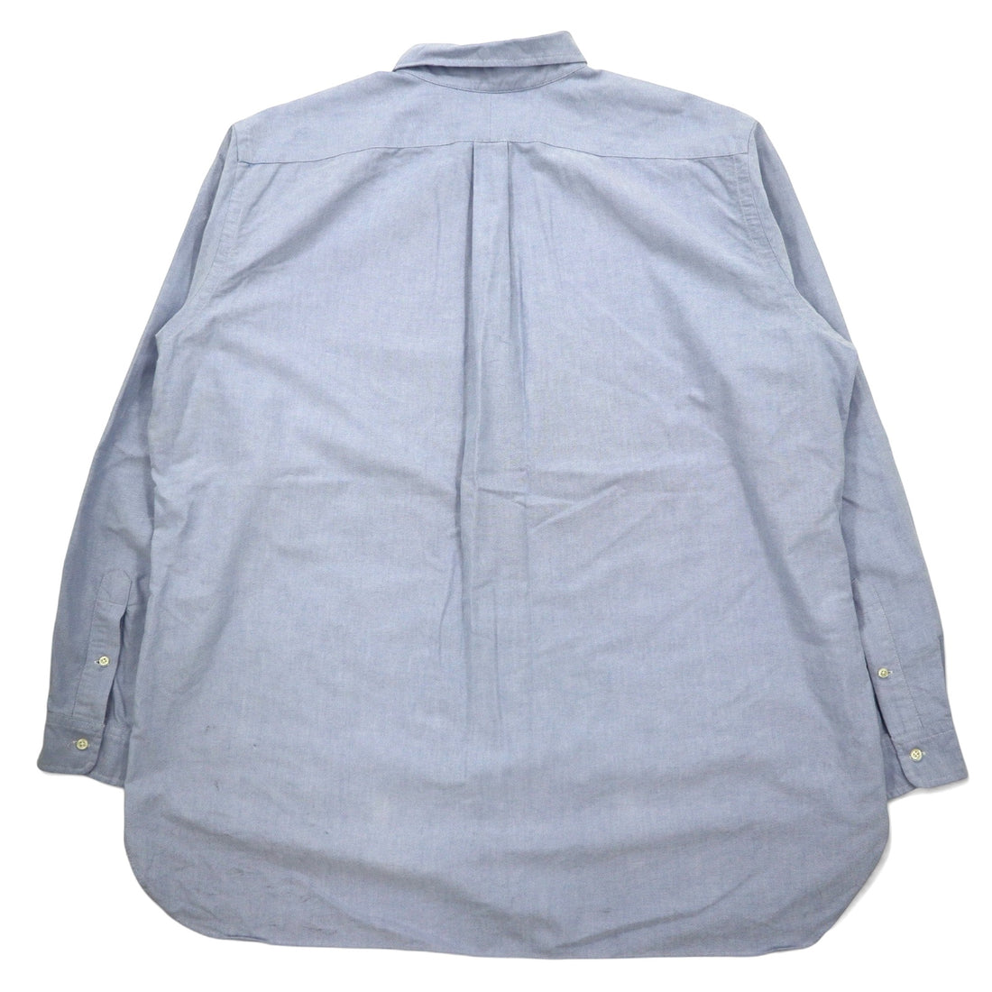 Ralph Lauren 90s Oxford Button Down Shirt 2XLT Blue Cotton Classic Fit Small Pony Embroidery