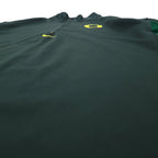 NIKE 90年代 TEAMタグ ハーフジップ トラックジャケット 半袖 XXL グリーン ポリエステル センタースウォッシュ NCAA DUCKS ビッグサイズ
