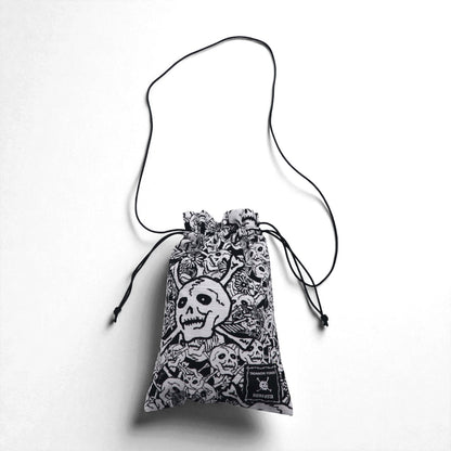 横尾忠則 YOKOO TADANORI × BUENA VISTA 雑踏髑髏 ポーチ サコッシュ ショルダーバッグ ホワイト 総柄 日本製